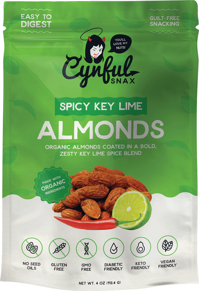 Spicy Key Lime Almonds Front
